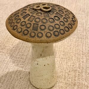 DON JOHNSON Vintage Ceramic Mushroom, Signed